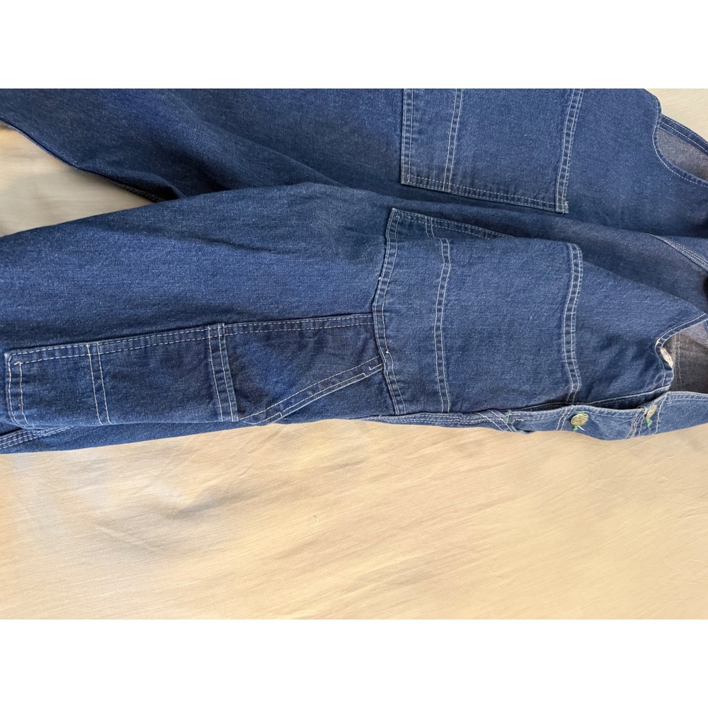 Vintage OshKosh B'Gosh VESTBAK Denim Overalls Men's 40x30 USA Made Workwear - Picture 8 of 12